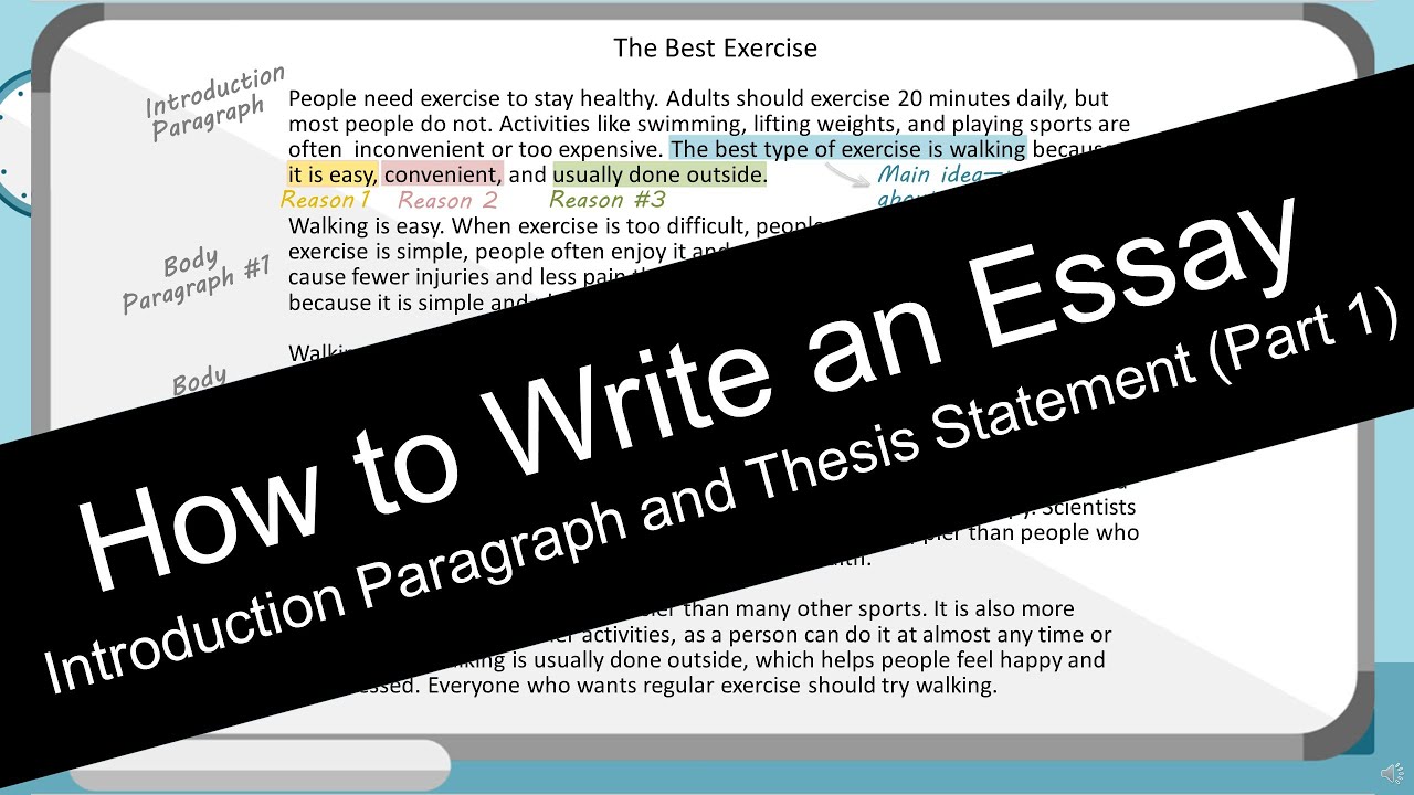 How To Write An Introduction To An Essay